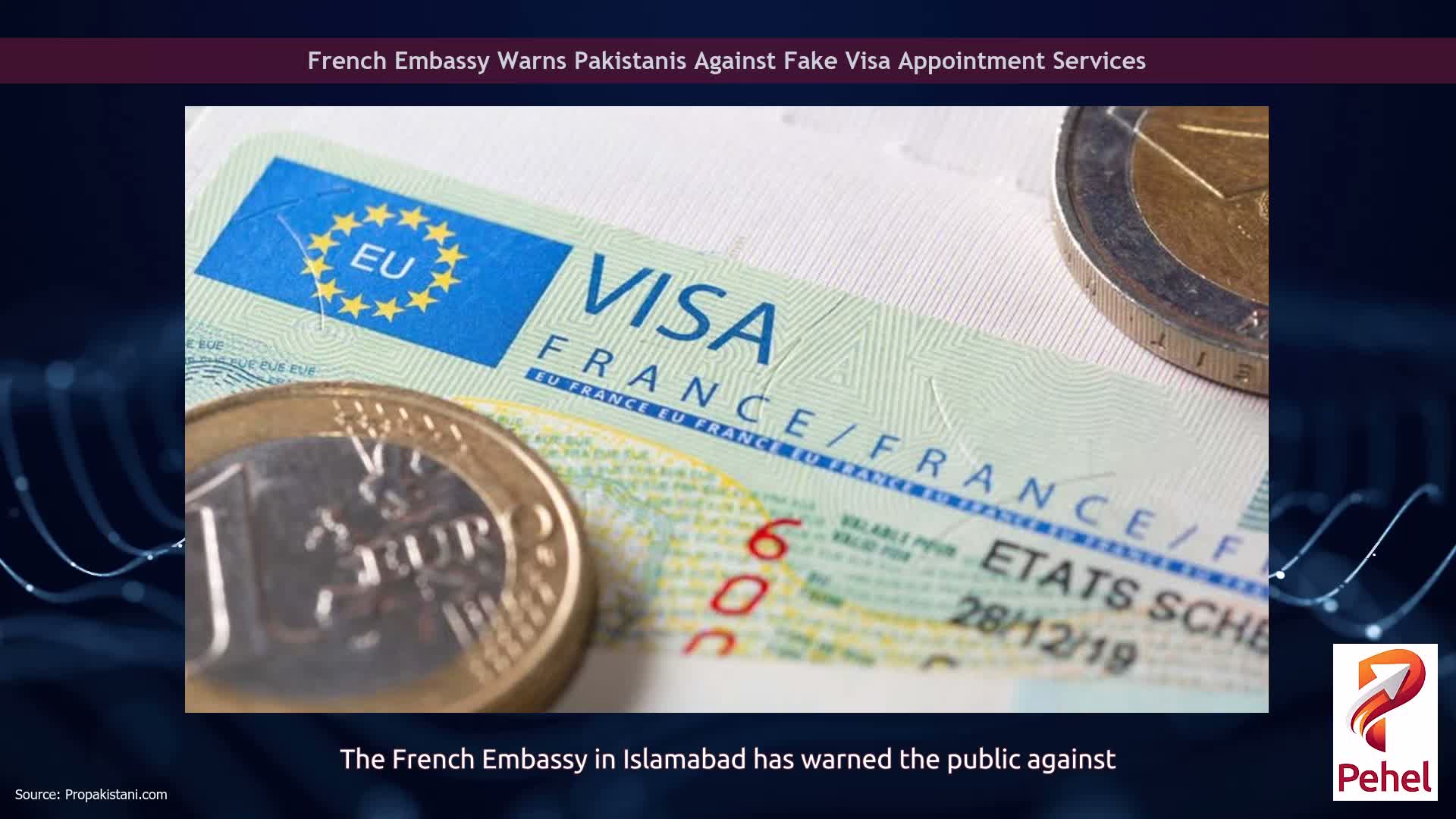 French Embassy Warns Pakistanis Against Fake Visa Appointment Services