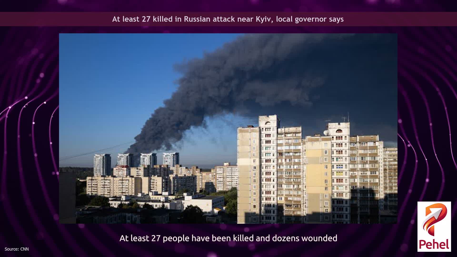 At least 27 killed in Russian attack near Kyiv, local governor says