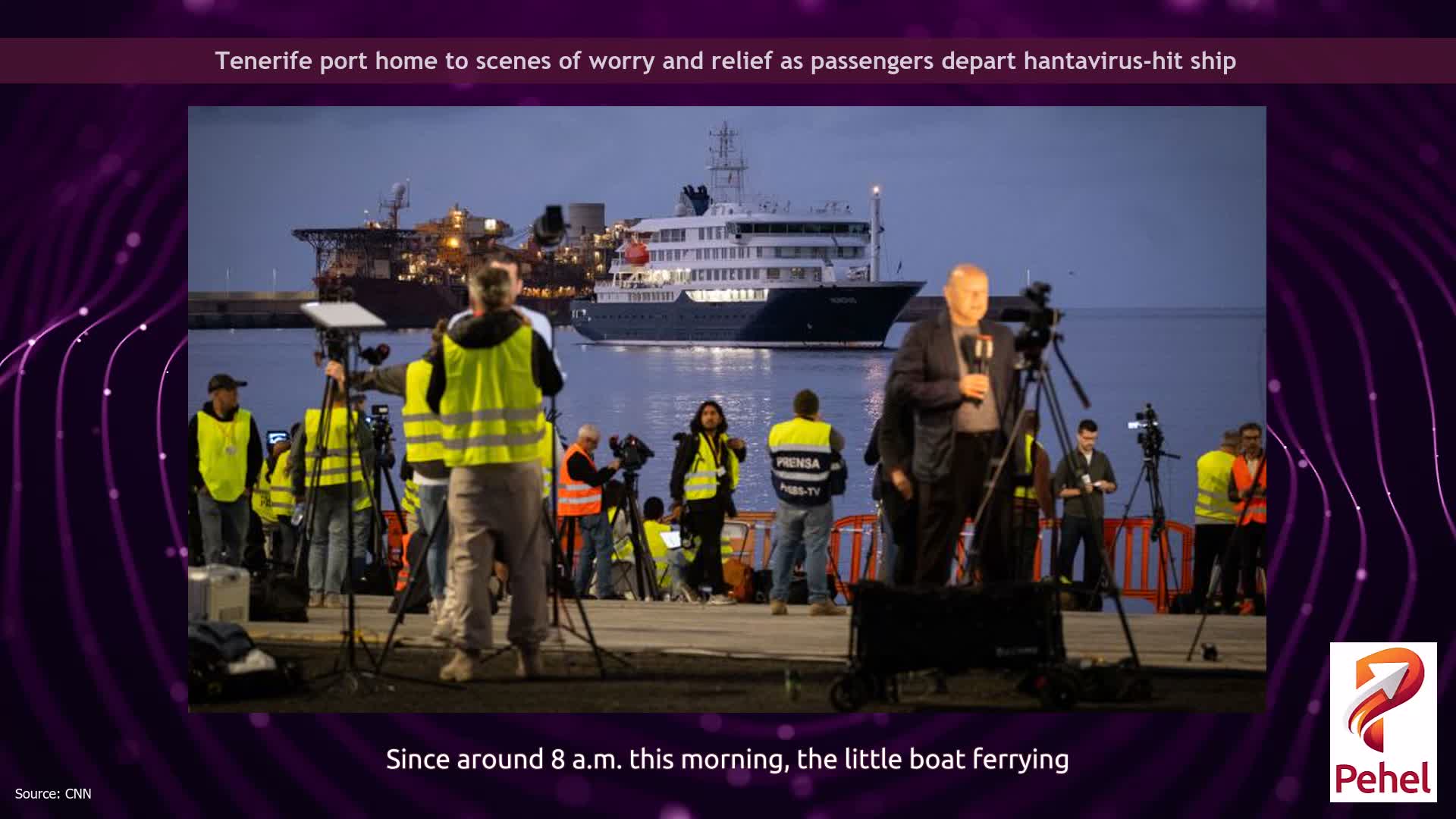 Tenerife port home to scenes of worry and relief as passengers depart hantavirus-hit ship