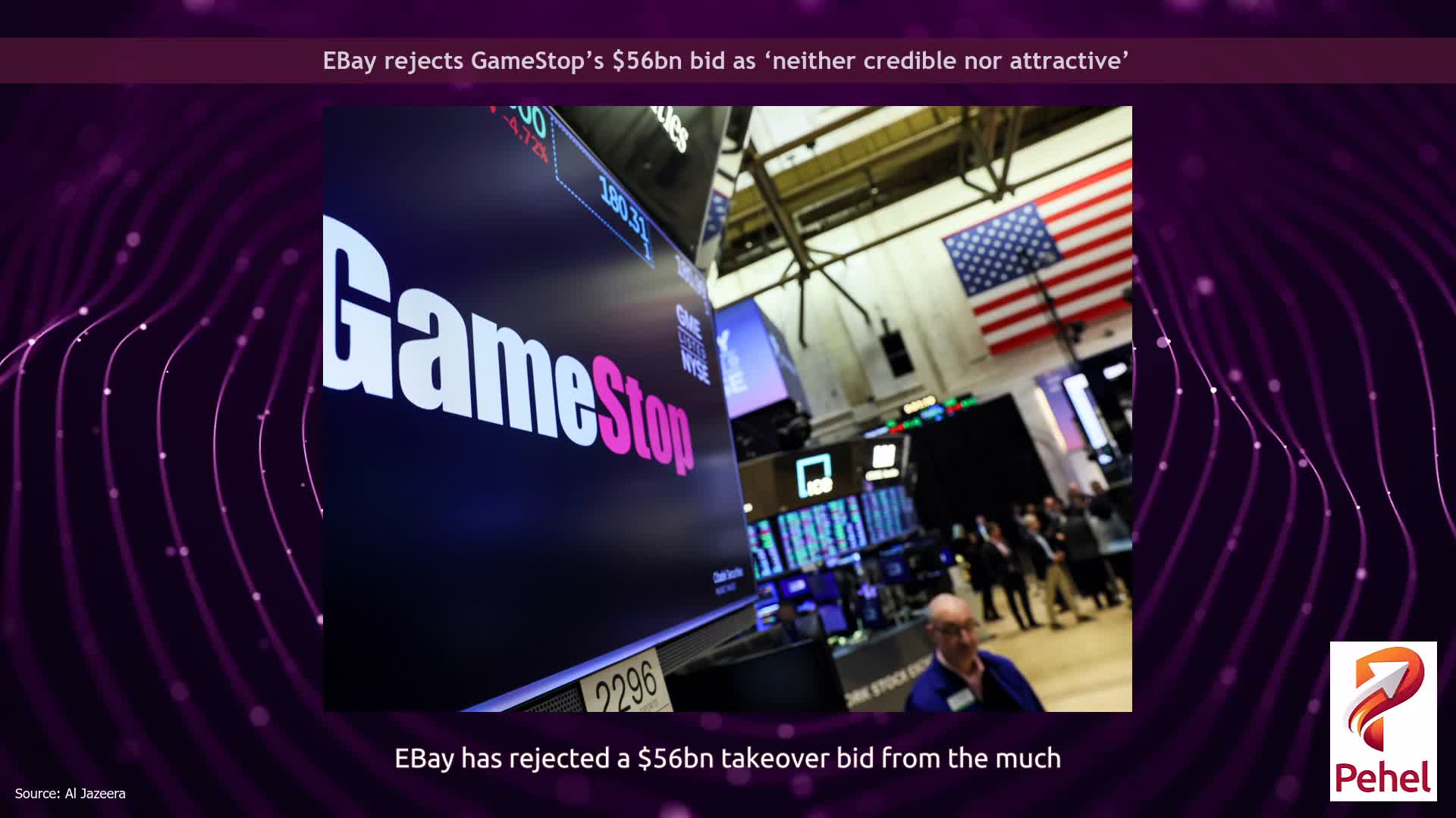 EBay rejects GameStop’s $56bn bid as ‘neither credible nor attractive’
