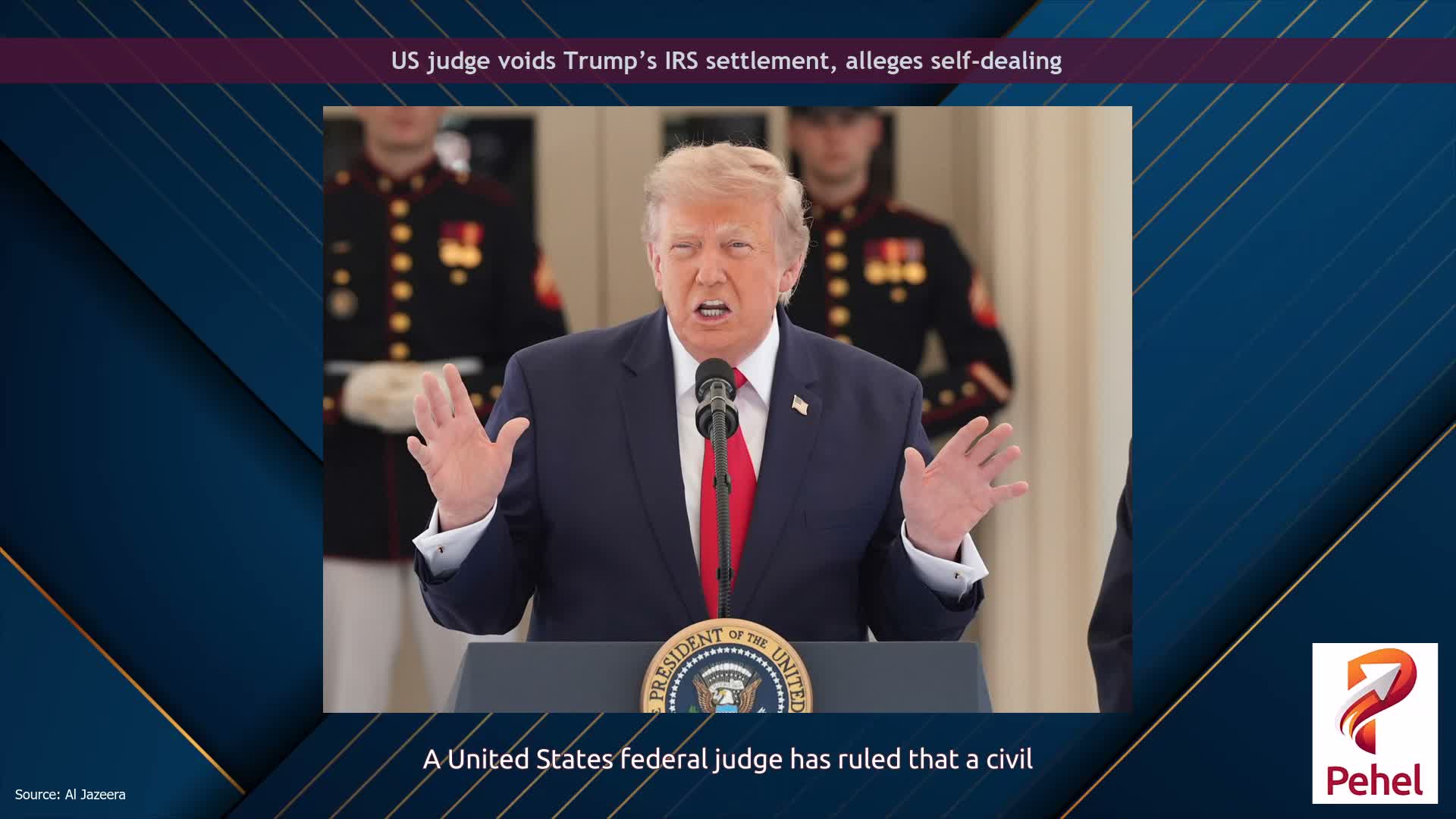 US judge voids Trump’s IRS settlement, alleges self-dealing