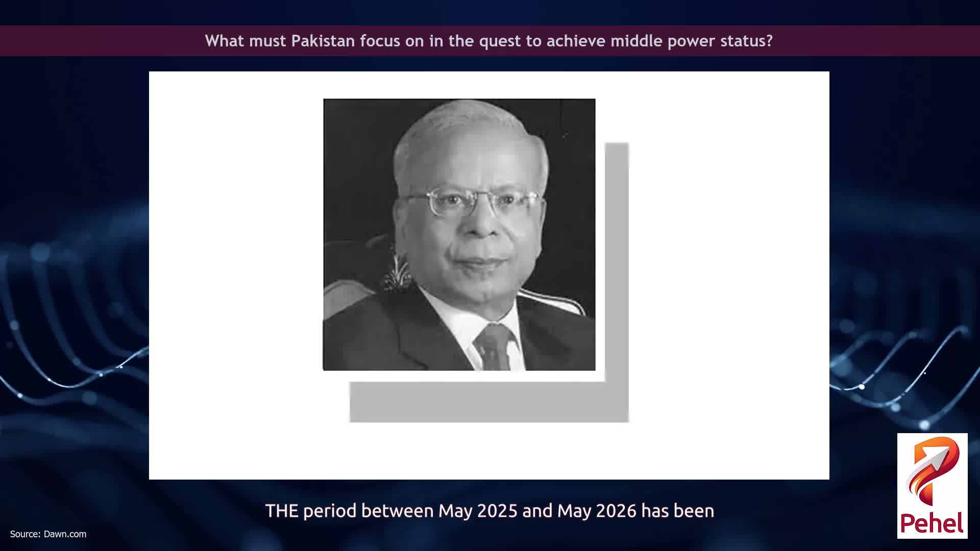 What must Pakistan focus on in the quest to achieve middle power status?