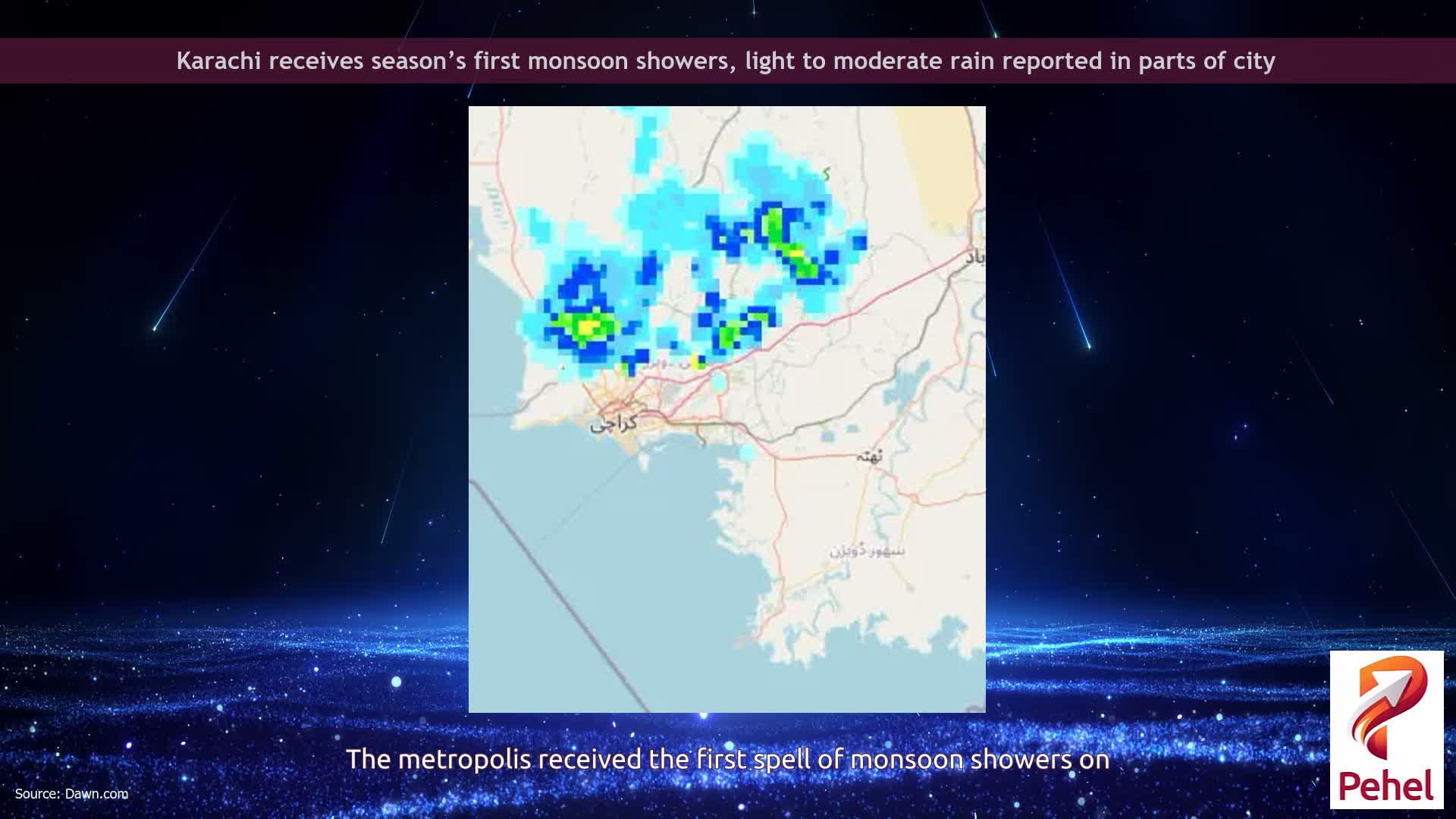 Karachi receives season’s first monsoon showers, light to moderate rain reported in parts of city