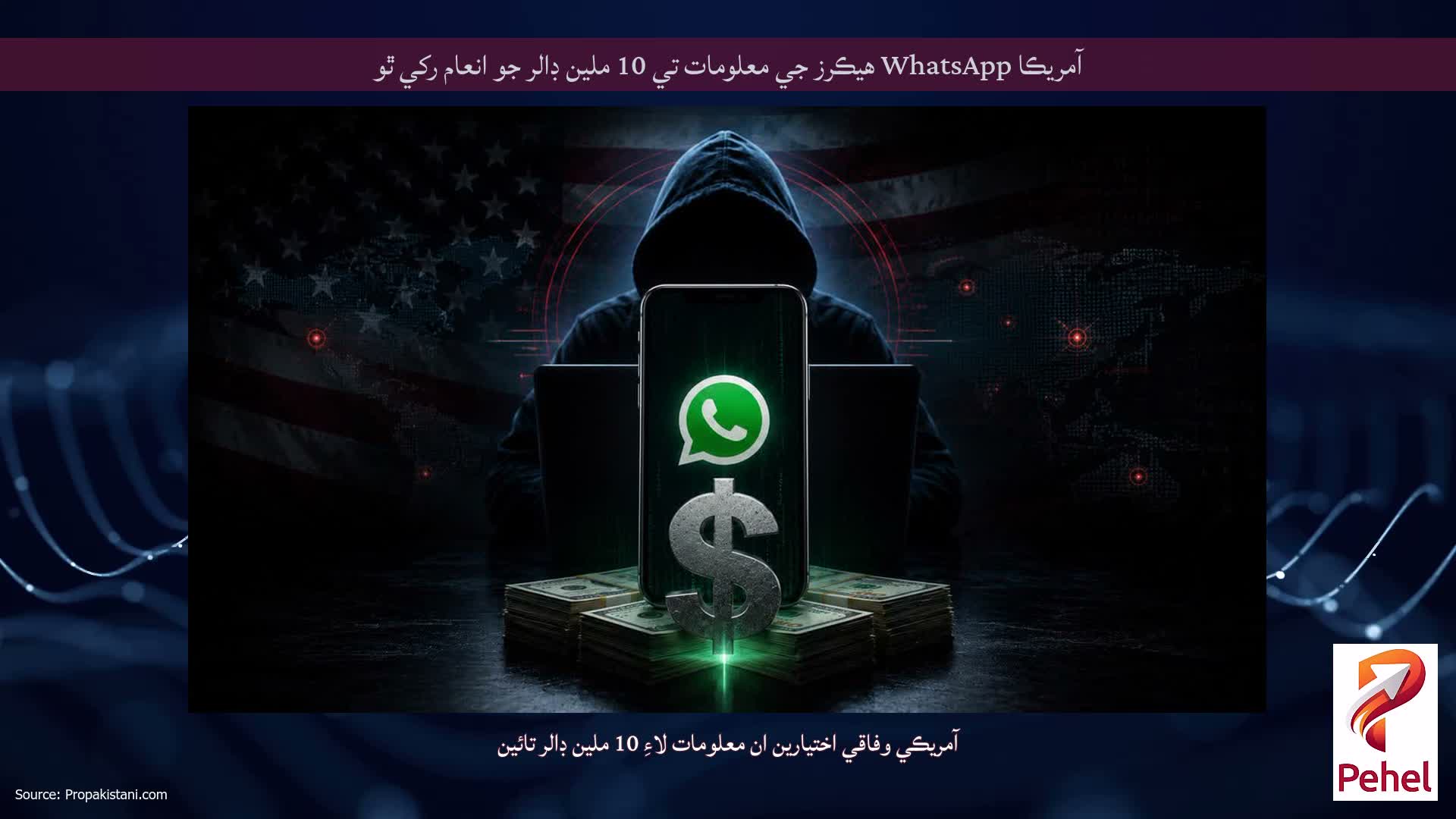 آمريڪا WhatsApp هيڪرز جي معلومات تي 10 ملين ڊالر جو انعام رکي ٿو