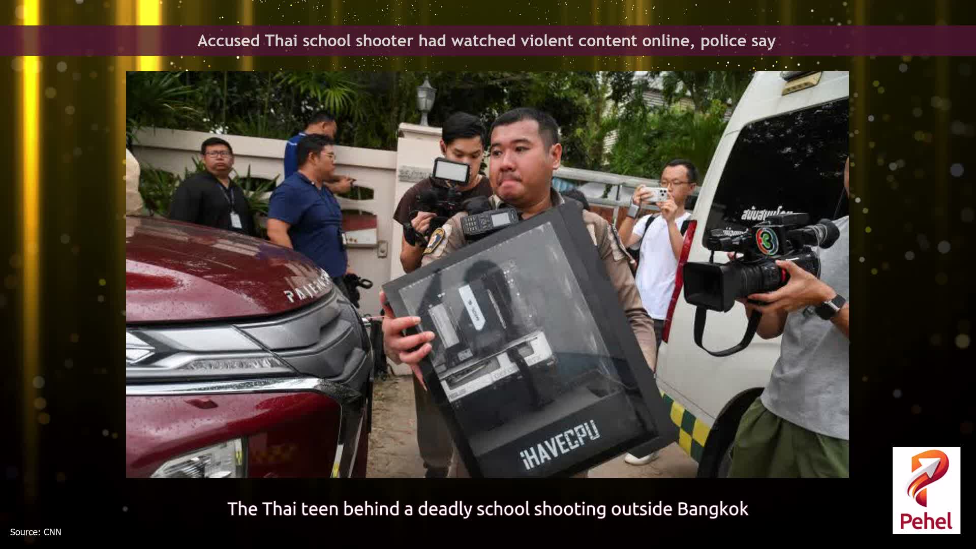 Accused Thai school shooter had watched violent content online, police say