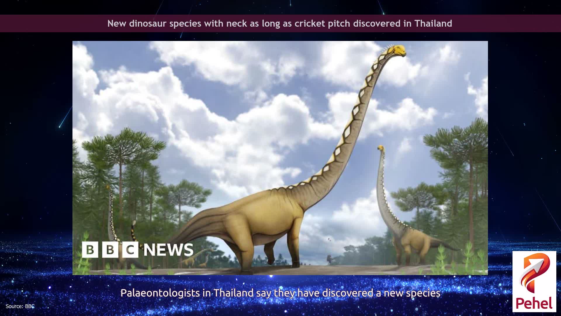 New dinosaur species with neck as long as cricket pitch discovered in Thailand