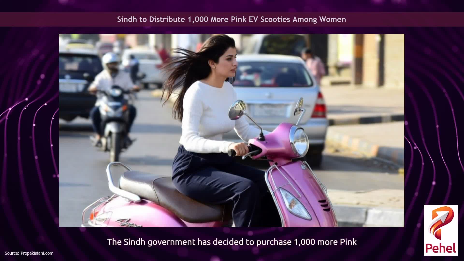 Sindh to Distribute 1,000 More Pink EV Scooties Among Women