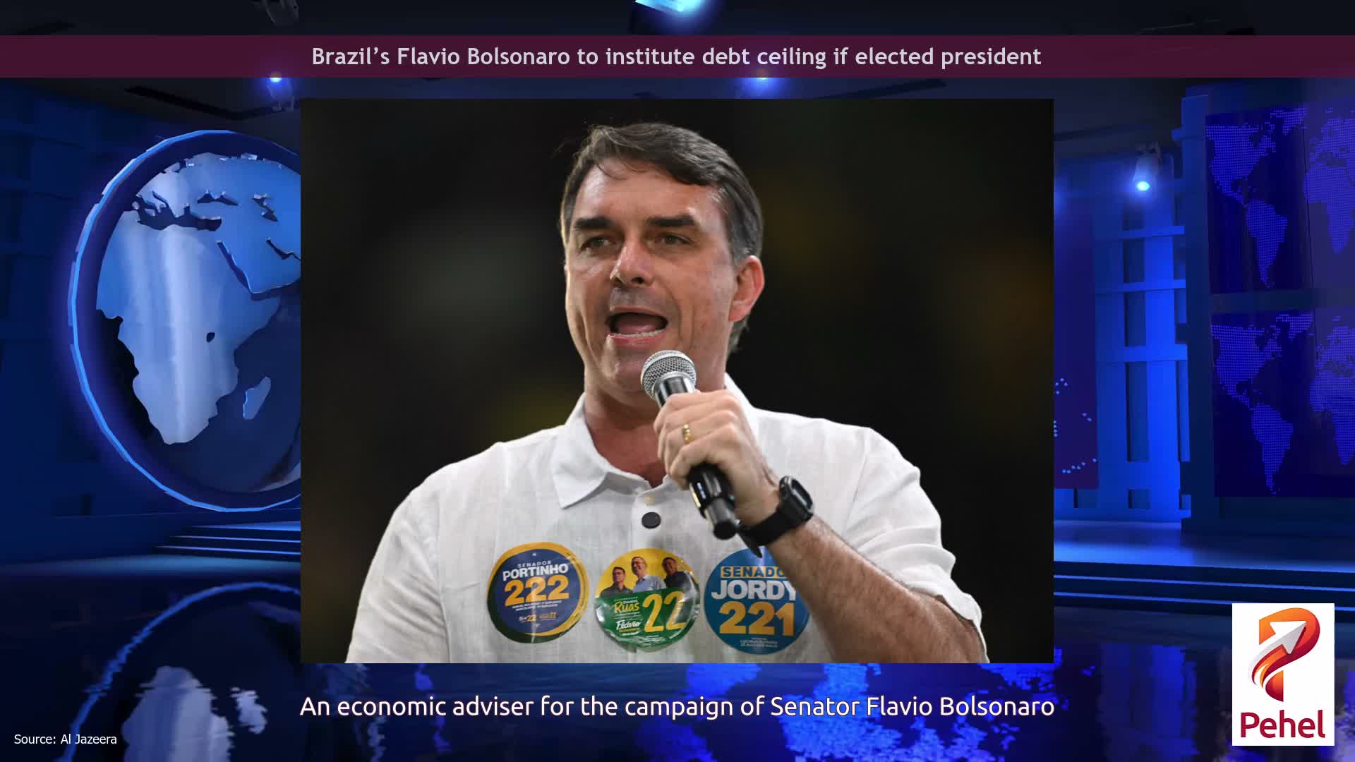 Brazil’s Flavio Bolsonaro to institute debt ceiling if elected president