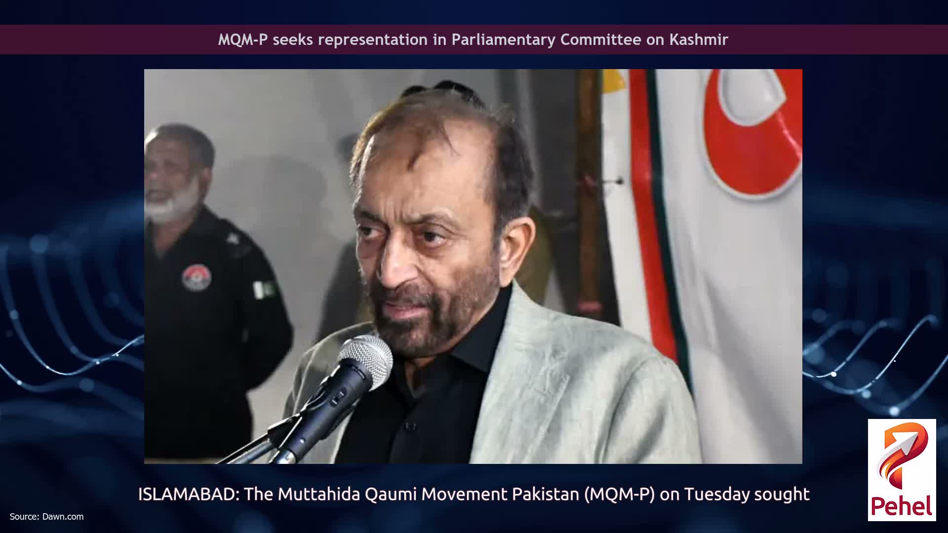 MQM-P seeks representation in Parliamentary Committee on Kashmir