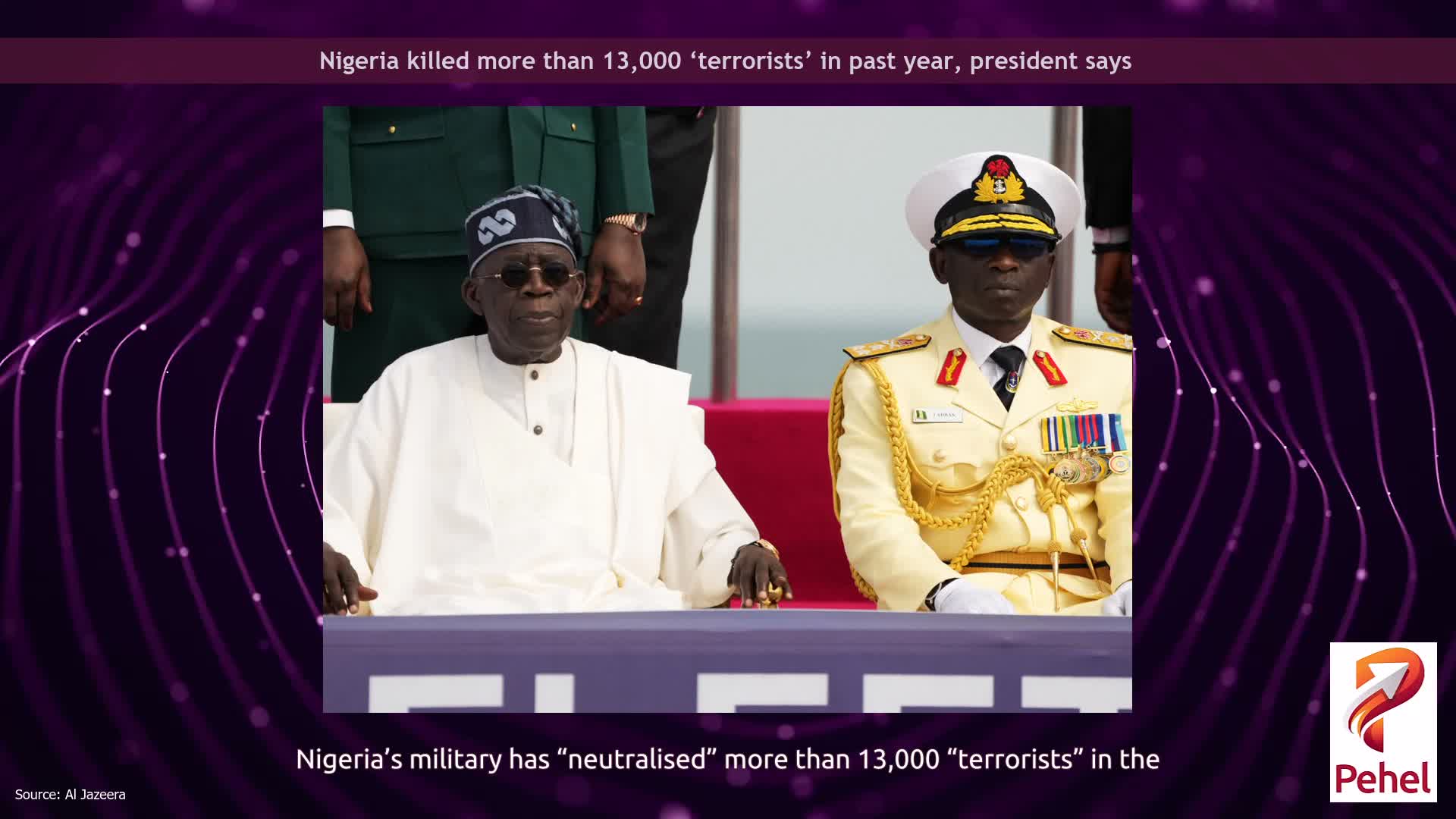 Nigeria killed more than 13,000 ‘terrorists’ in past year, president says