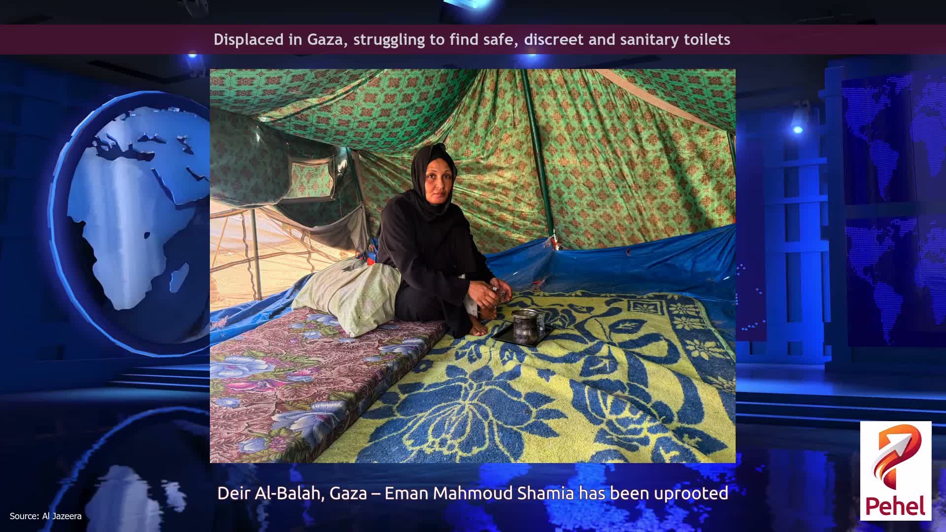 Displaced in Gaza, struggling to find safe, discreet and sanitary toilets