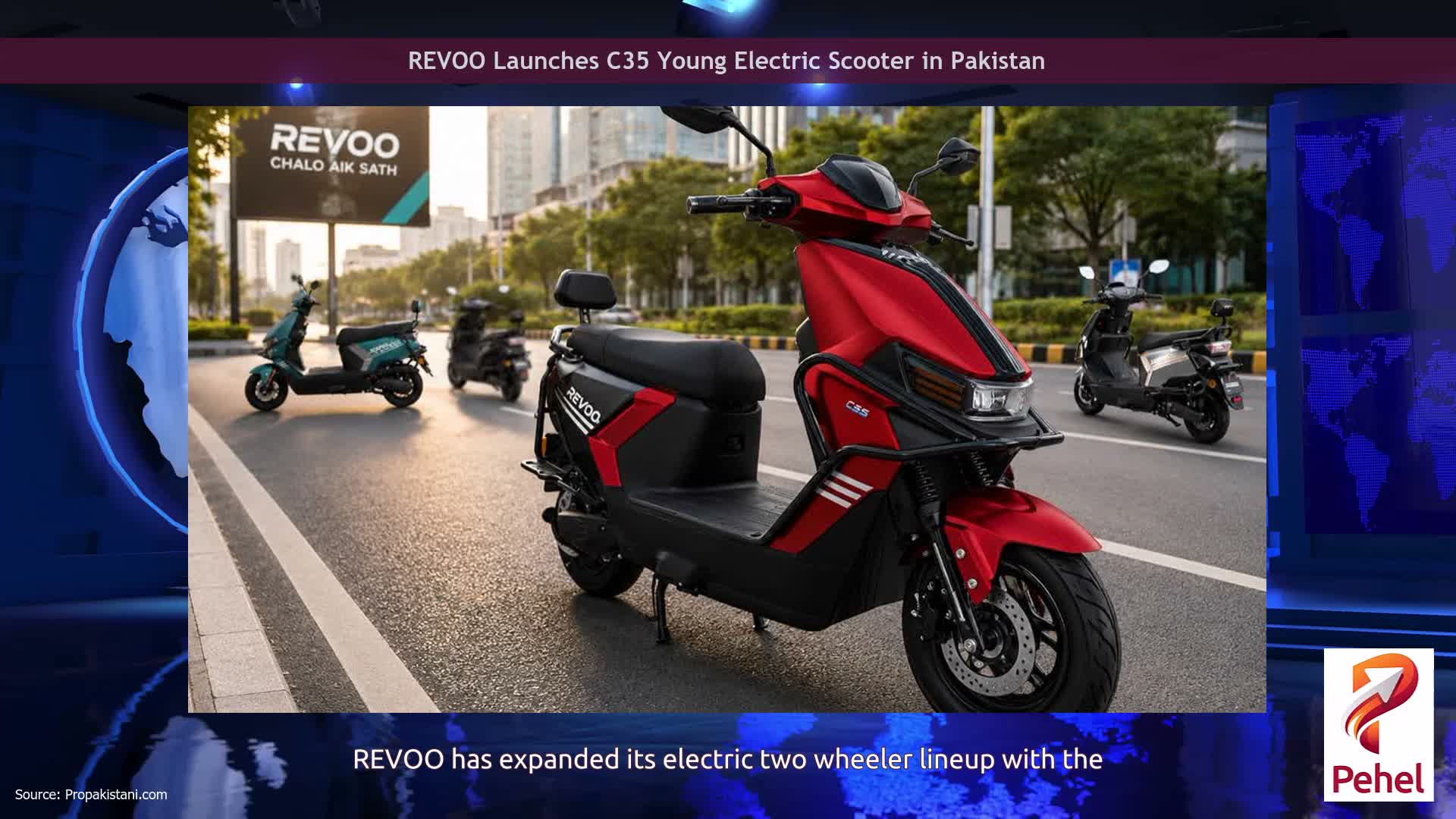 REVOO Launches C35 Young Electric Scooter in Pakistan