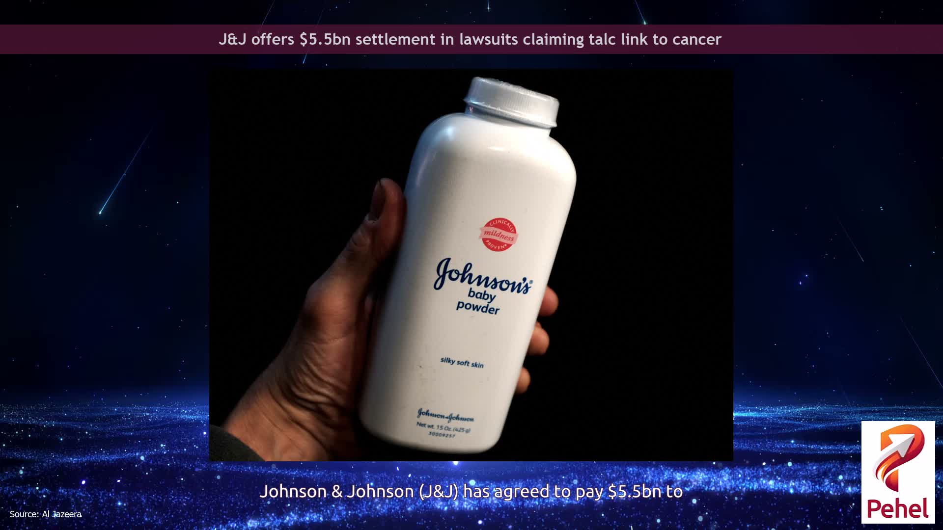 J&J offers $5.5bn settlement in lawsuits claiming talc link to cancer