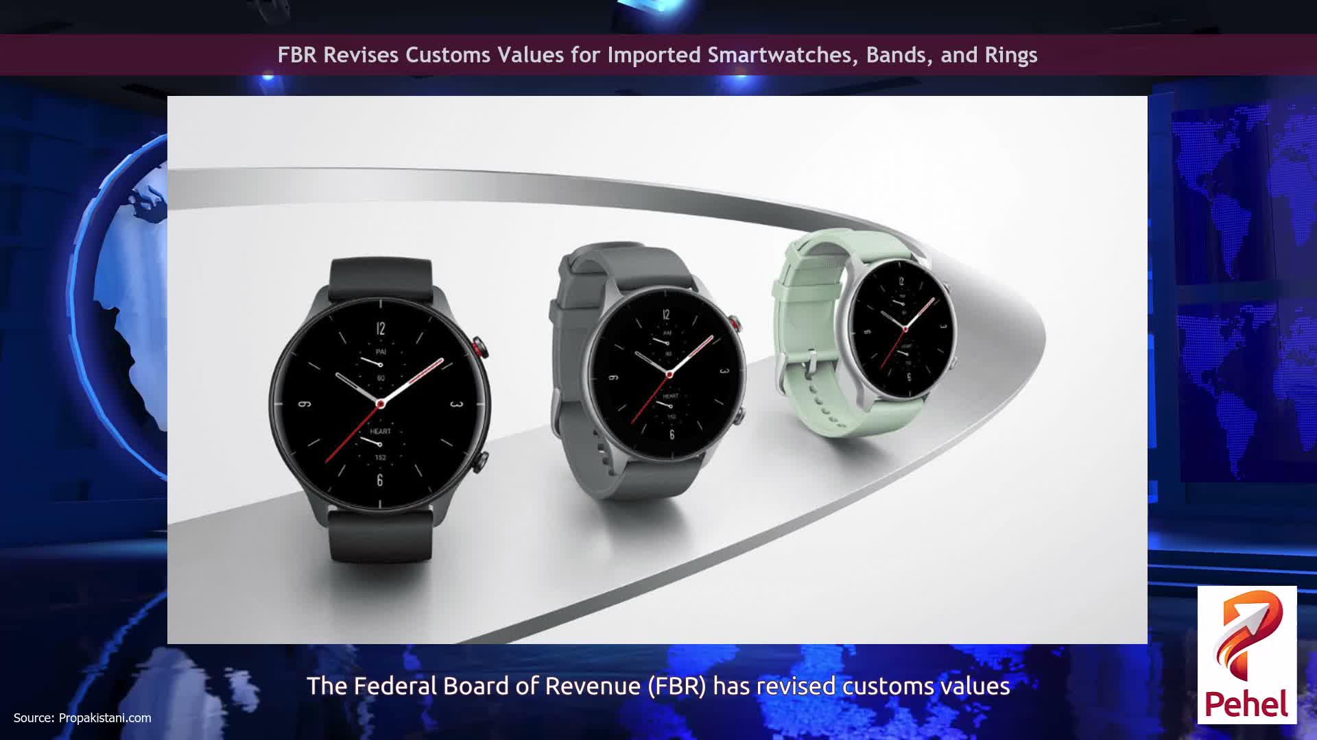 FBR Revises Customs Values for Imported Smartwatches, Bands, and Rings