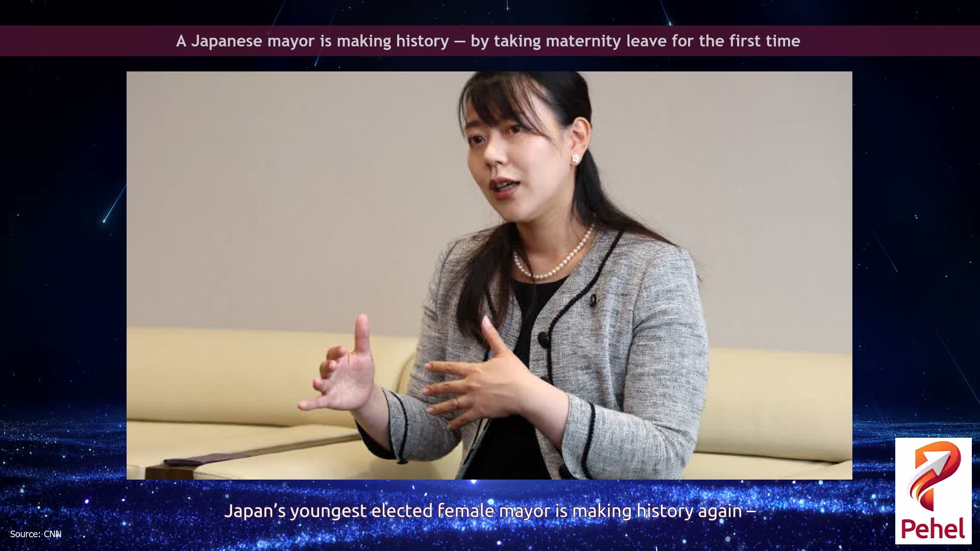 A Japanese mayor is making history — by taking maternity leave for the first time
