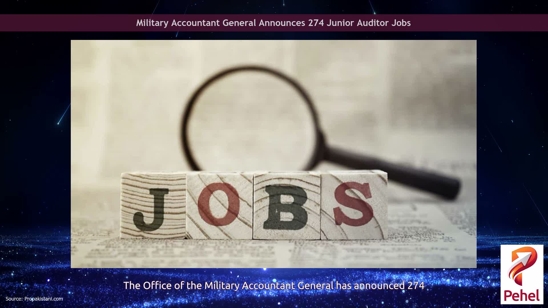 Military Accountant General Announces 274 Junior Auditor Jobs