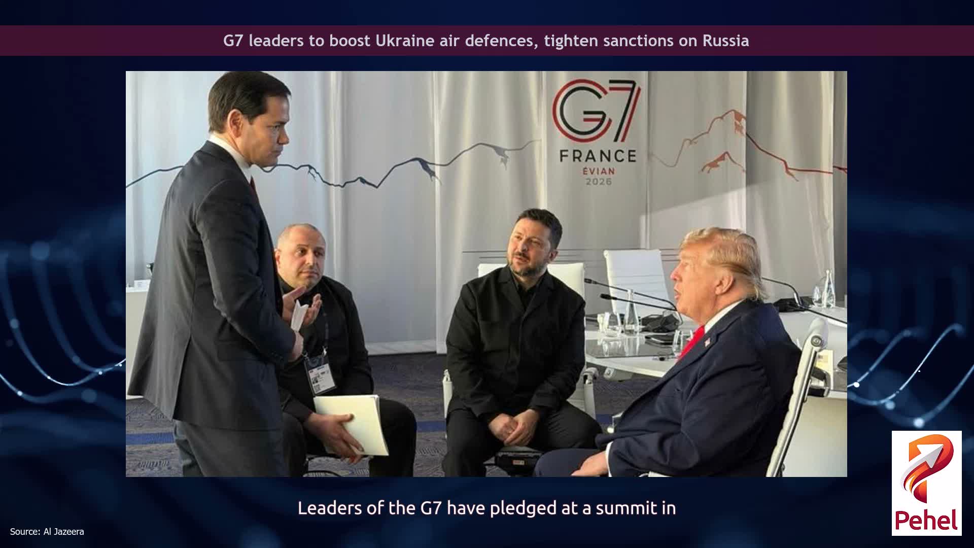 G7 leaders to boost Ukraine air defences, tighten sanctions on Russia