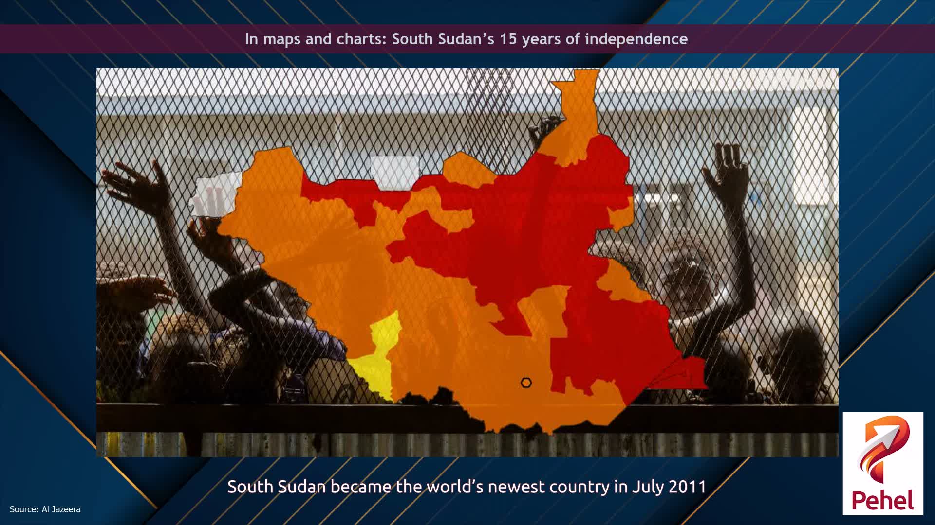 In maps and charts: South Sudan’s 15 years of independence
