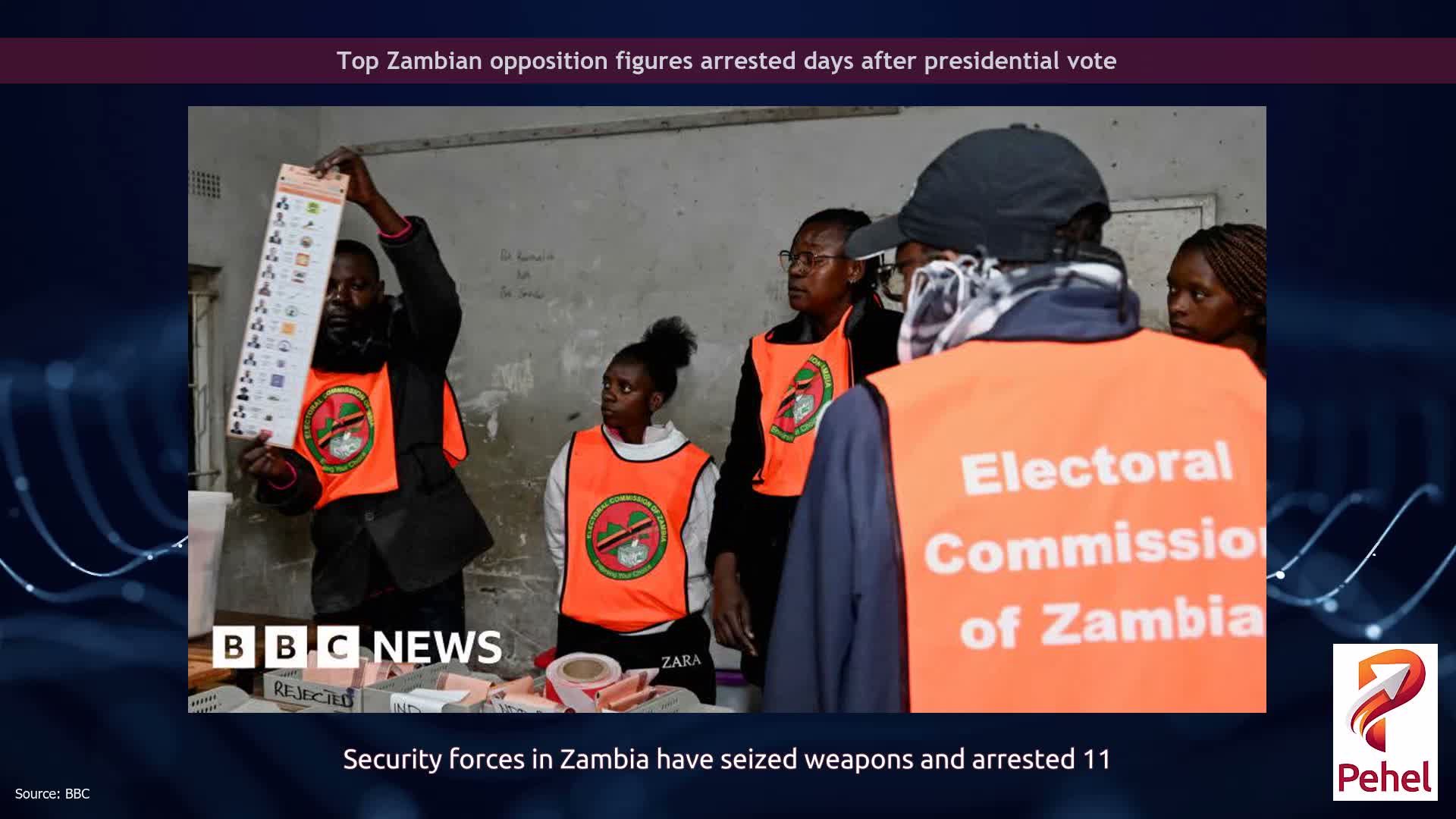 Top Zambian opposition figures arrested days after presidential vote