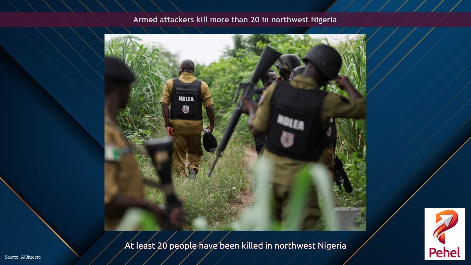 Armed attackers kill more than 20 in northwest Nigeria