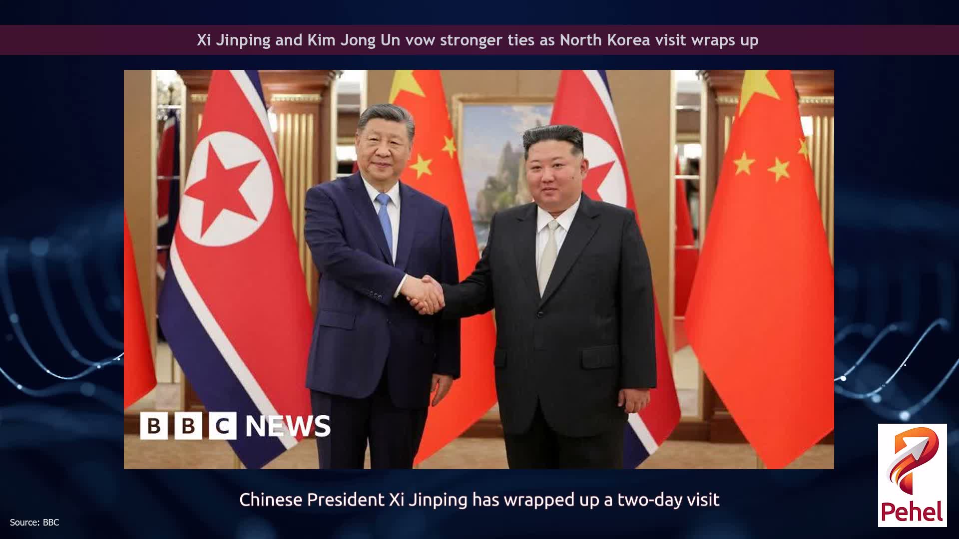 Xi Jinping and Kim Jong Un vow stronger ties as North Korea visit wraps up