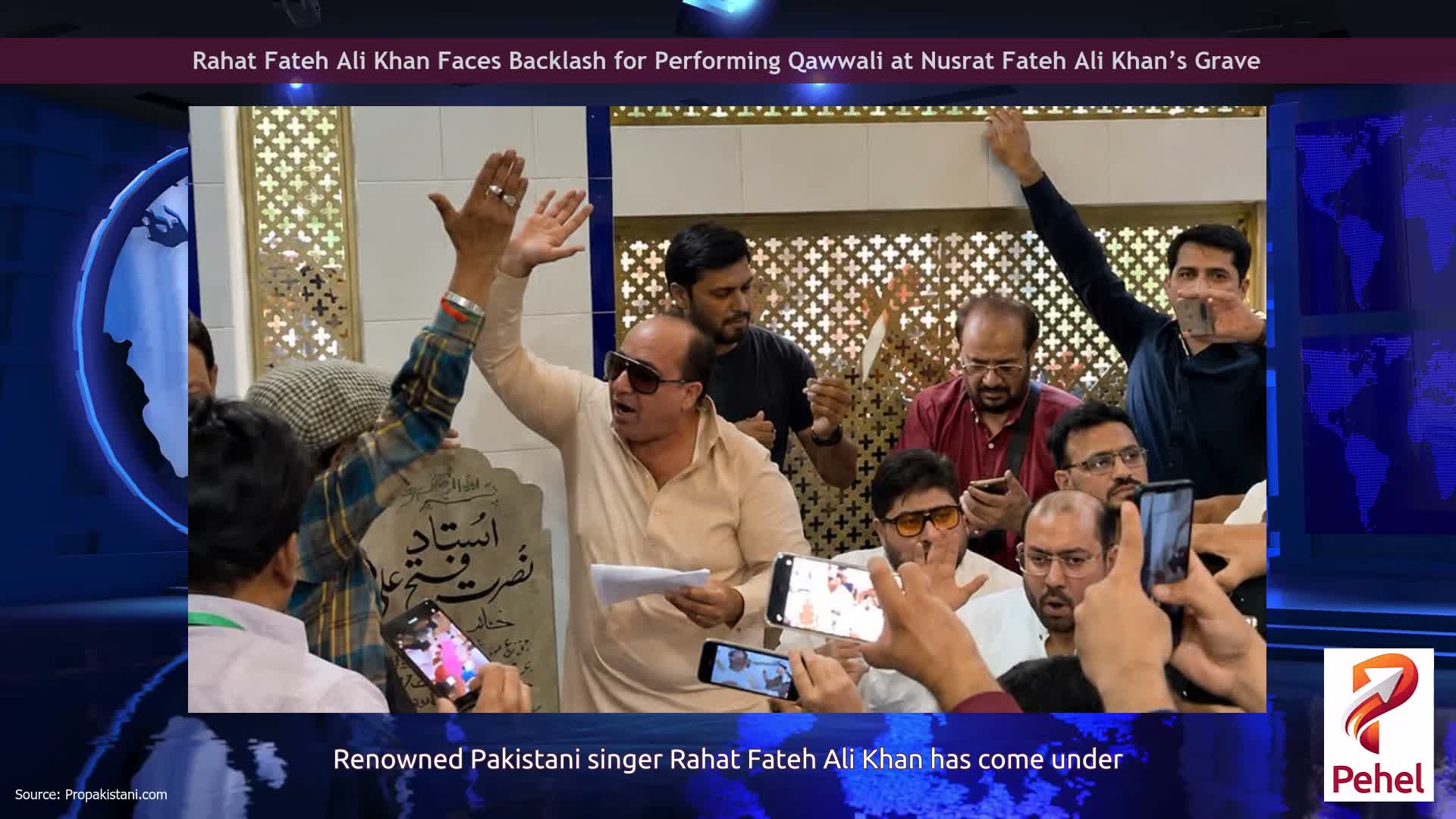 Rahat Fateh Ali Khan Faces Backlash for Performing Qawwali at Nusrat Fateh Ali Khan’s Grave