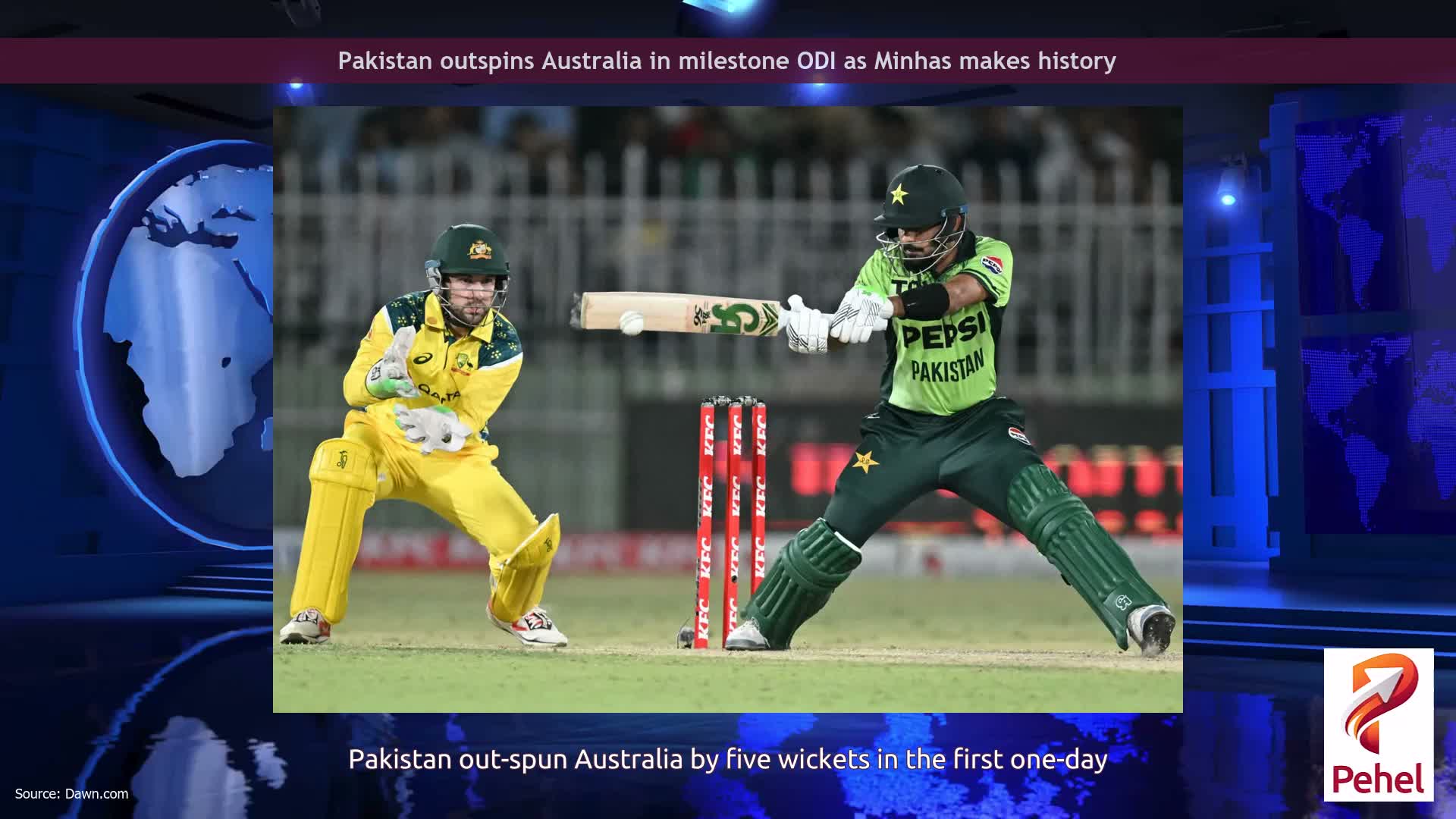 Pakistan outspins Australia in milestone ODI as Minhas makes history