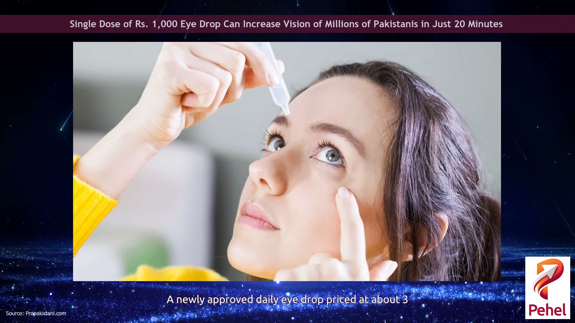 Single Dose of Rs. 1,000 Eye Drop Can Increase Vision of Millions of Pakistanis in Just 20 Minutes