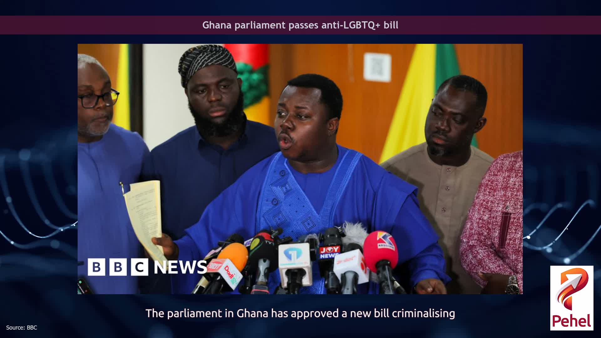 Ghana parliament passes anti-LGBTQ+ bill