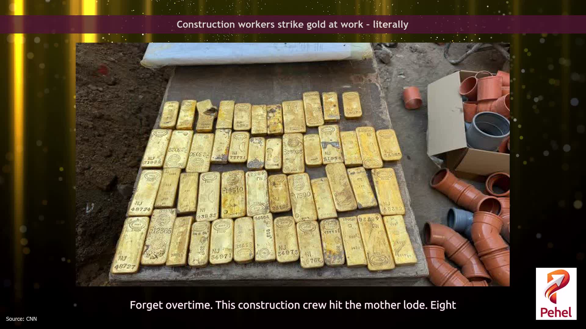Construction workers strike gold at work – literally