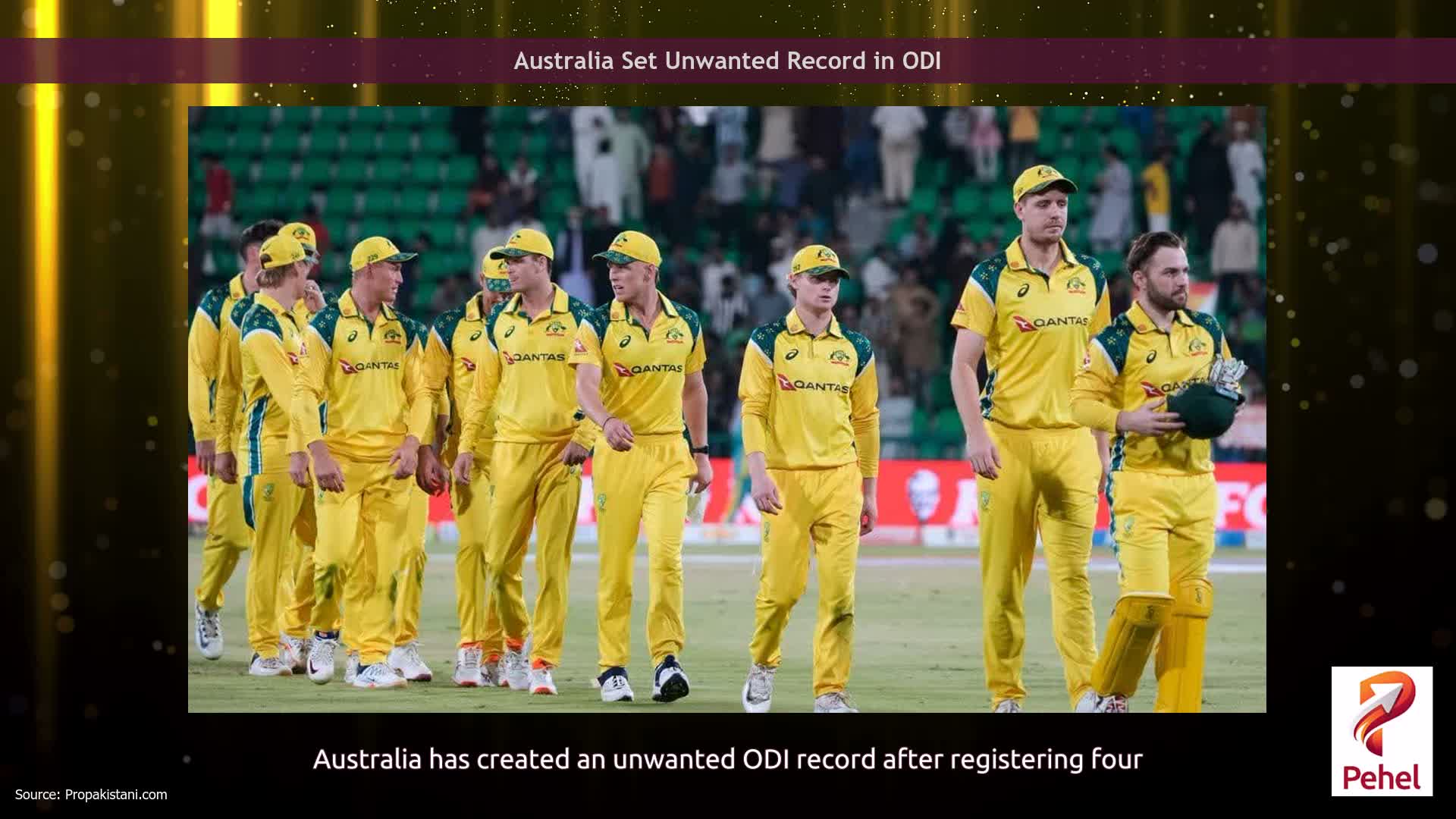 Australia Set Unwanted Record in ODI