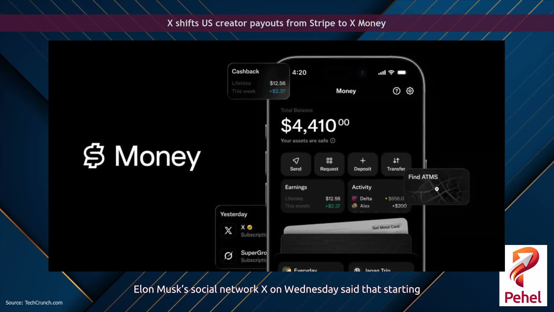 X shifts US creator payouts from Stripe to X Money