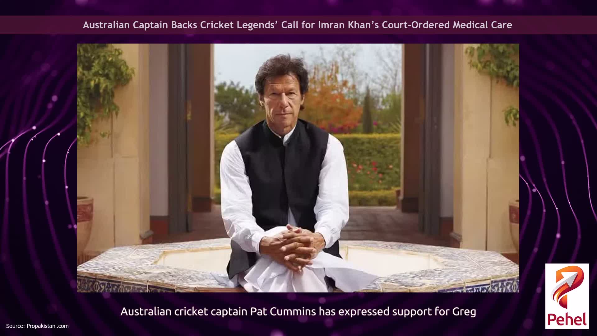 Australian Captain Backs Cricket Legends’ Call for Imran Khan’s Court-Ordered Medical Care