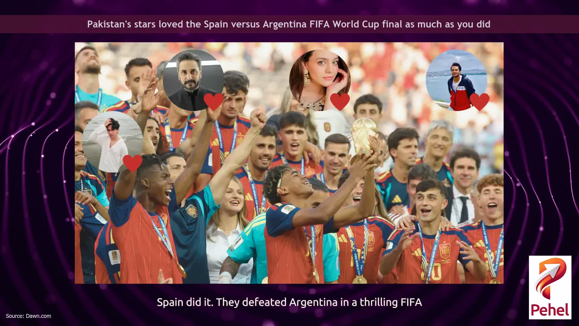 Pakistan's stars loved the Spain versus Argentina FIFA World Cup final as much as you did