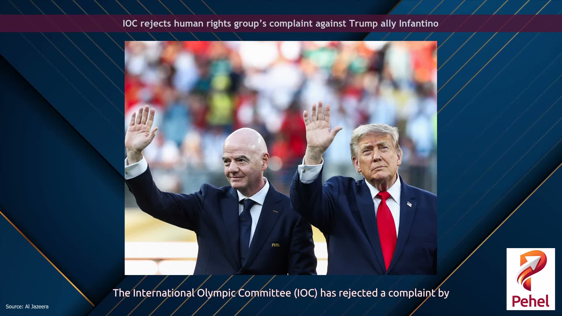 IOC rejects human rights group’s complaint against Trump ally Infantino