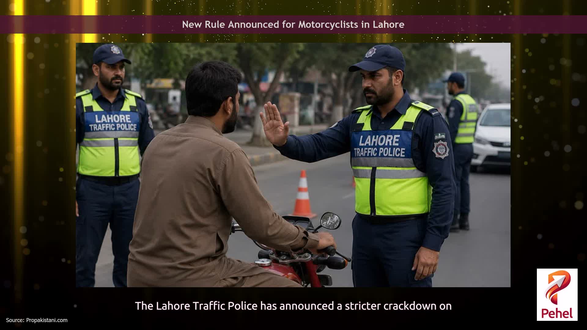 New Rule Announced for Motorcyclists in Lahore