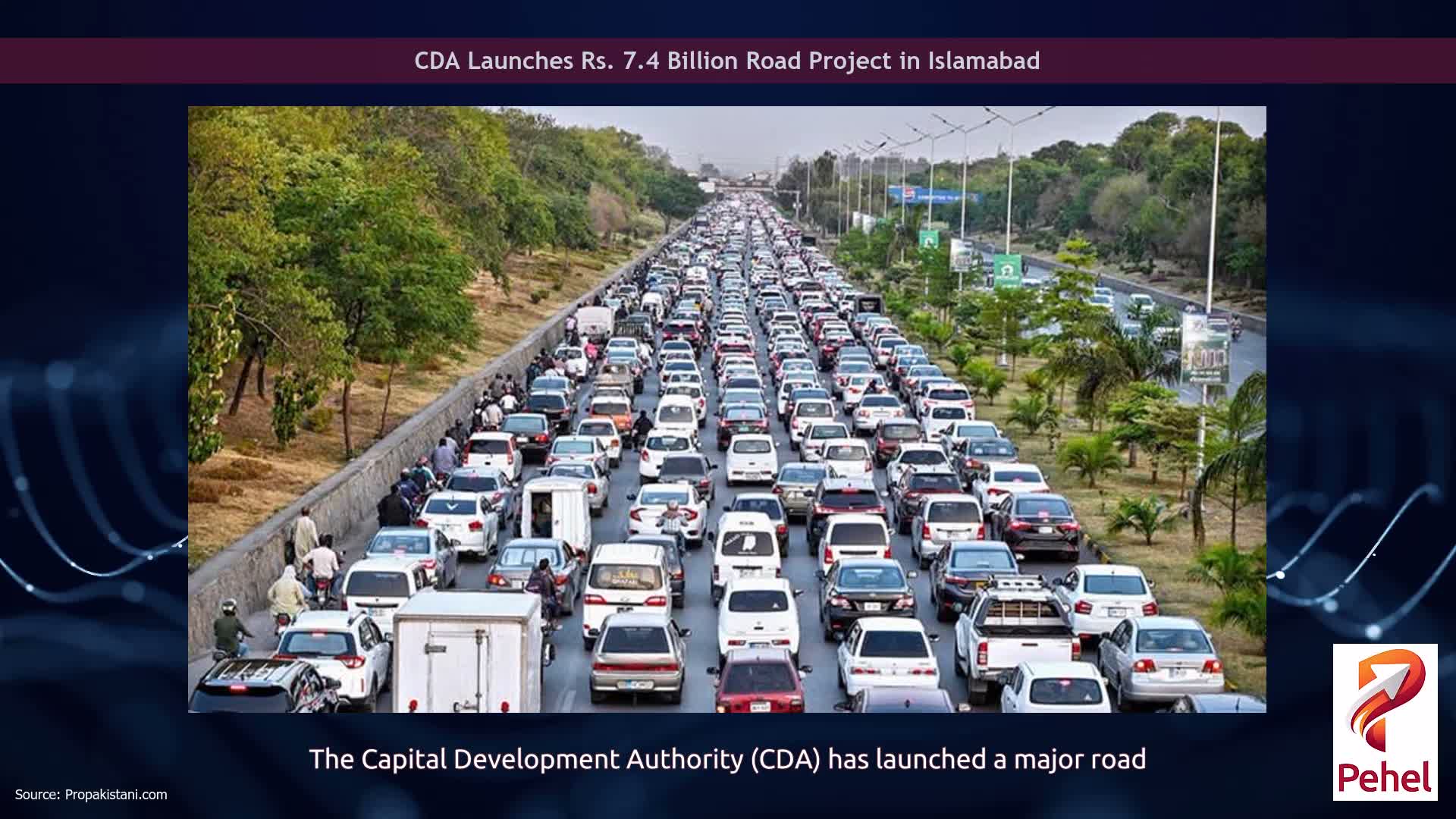 CDA Launches Rs. 7.4 Billion Road Project in Islamabad