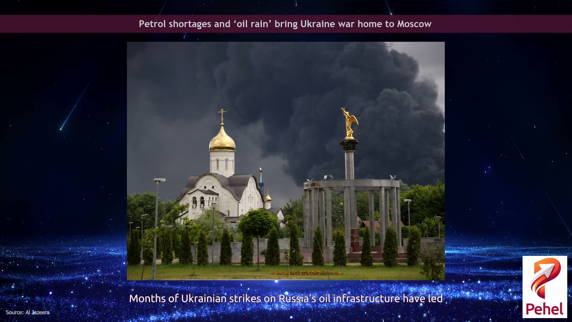 Petrol shortages and ‘oil rain’ bring Ukraine war home to Moscow