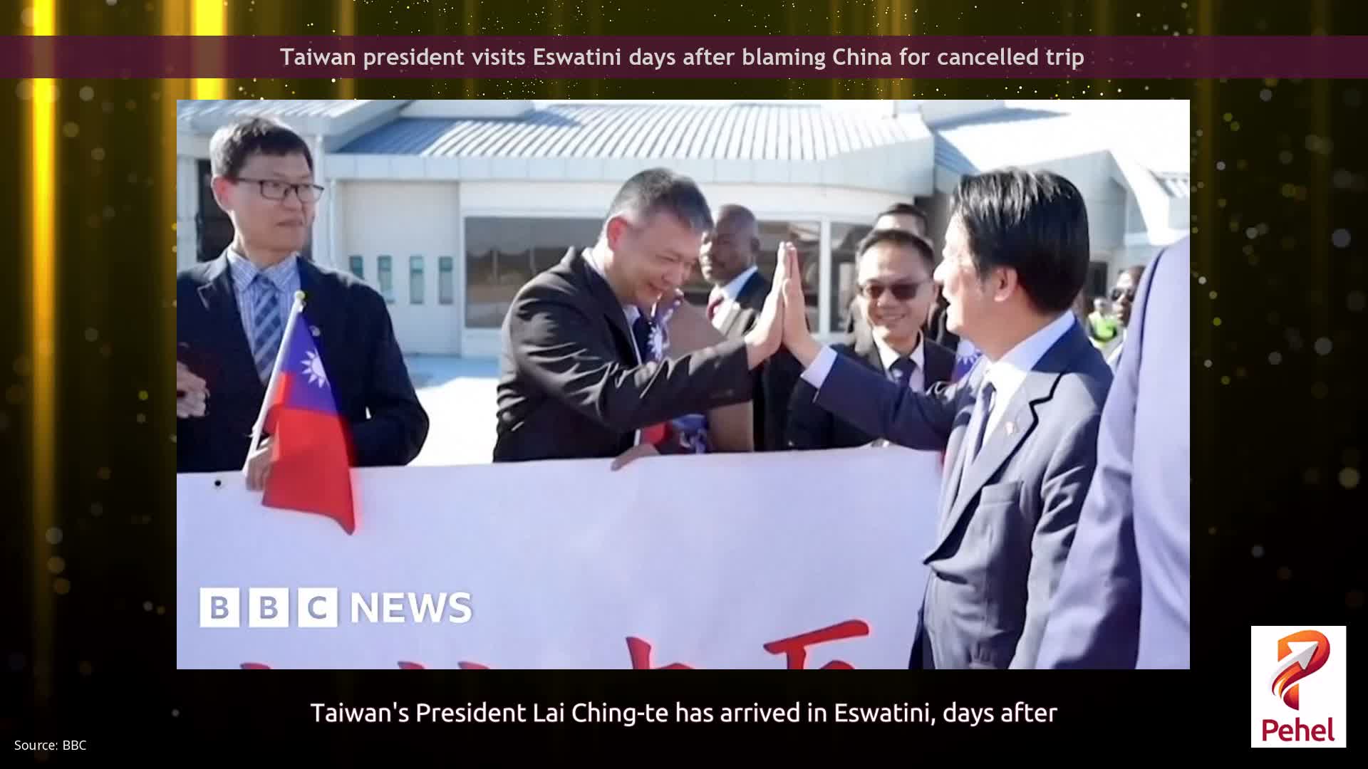 Taiwan president visits Eswatini days after blaming China for cancelled trip