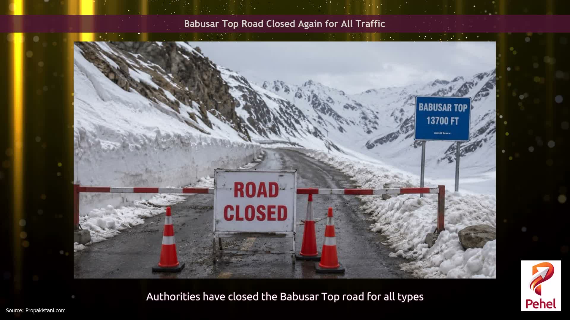 Babusar Top Road Closed Again for All Traffic