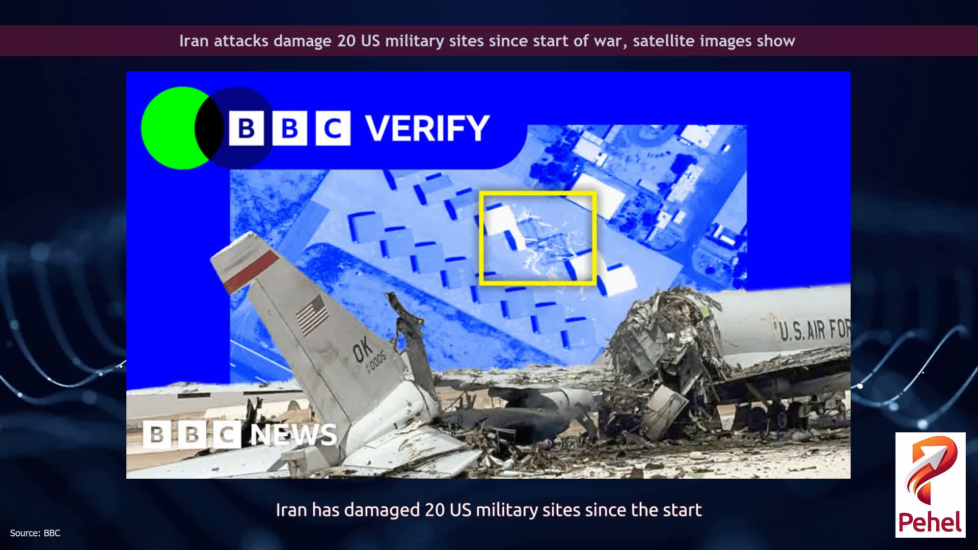 Iran attacks damage 20 US military sites since start of war, satellite images show