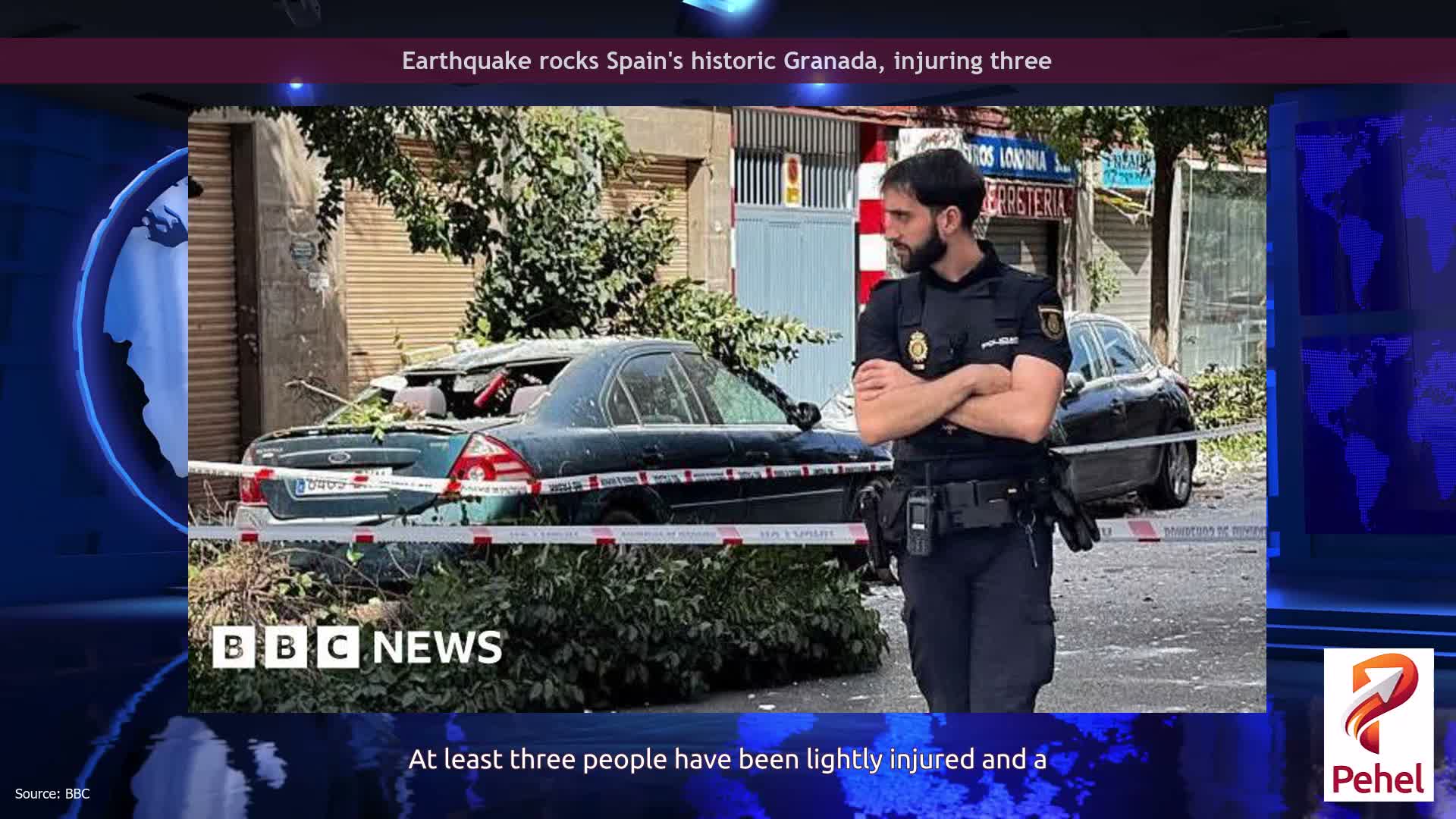 Earthquake rocks Spain's historic Granada, injuring three