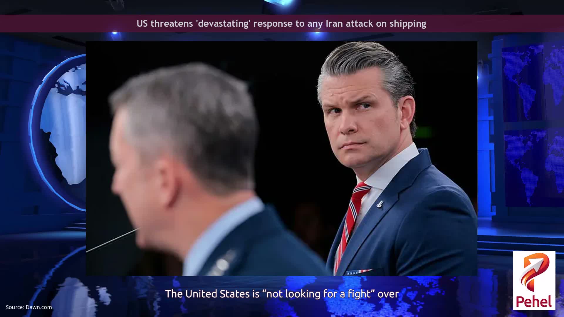 US threatens 'devastating' response to any Iran attack on shipping