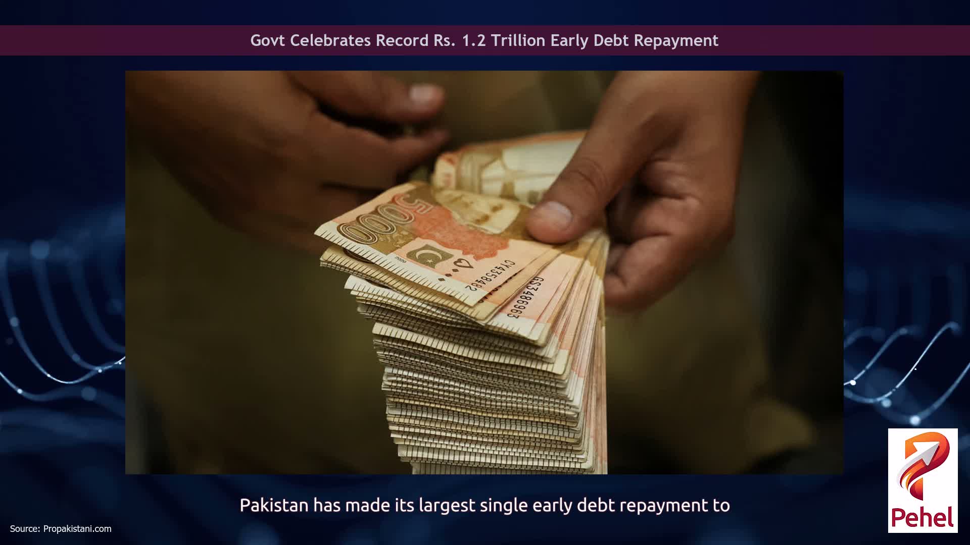 Govt Celebrates Record Rs. 1.2 Trillion Early Debt Repayment