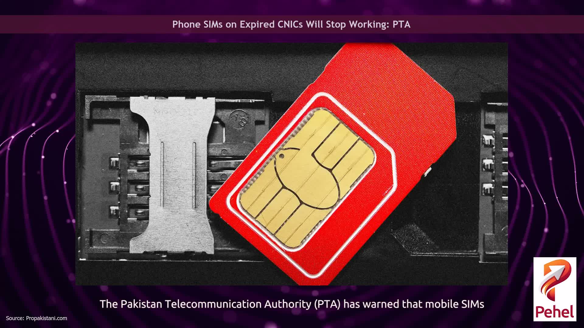 Phone SIMs on Expired CNICs Will Stop Working: PTA