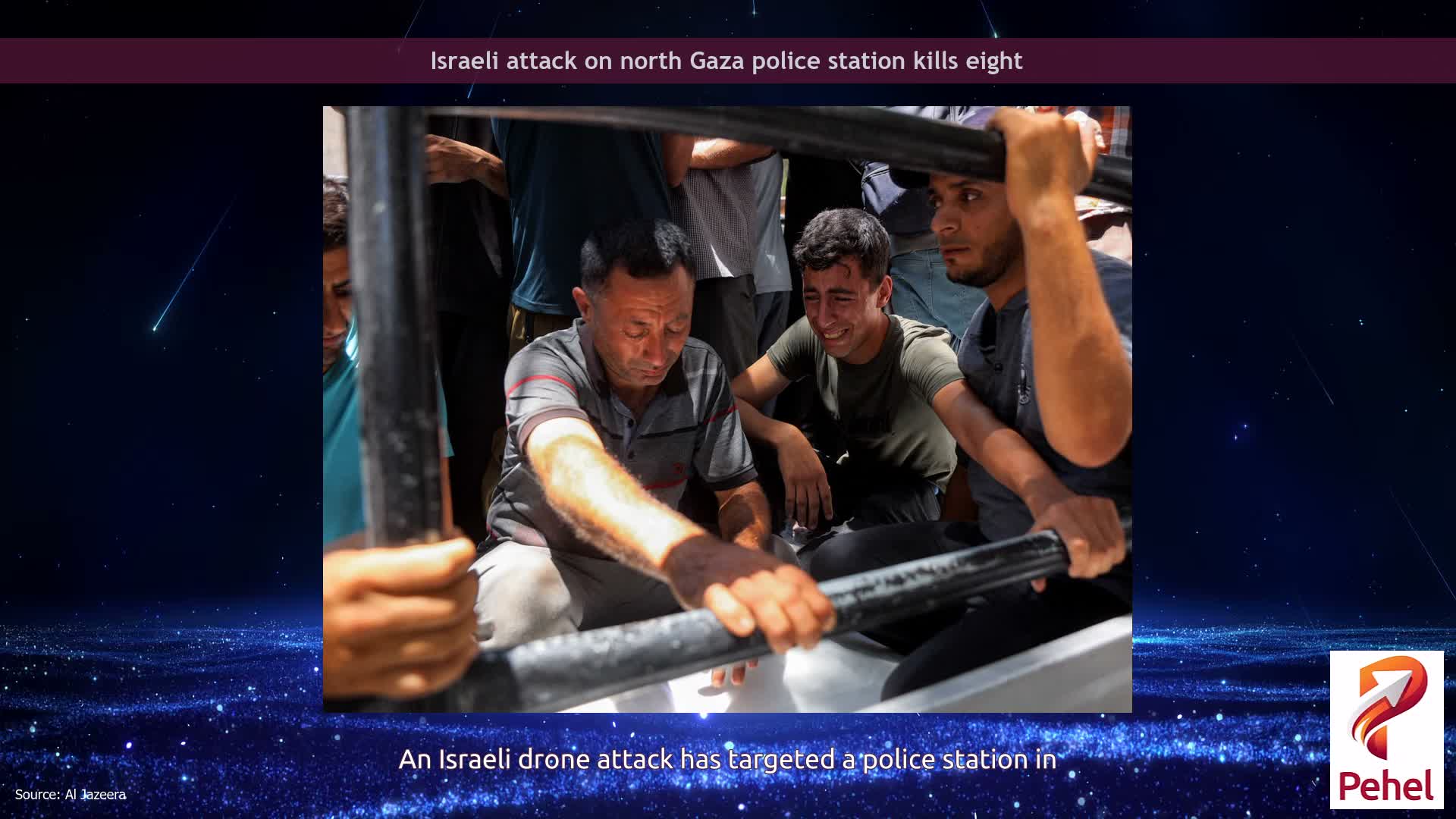 Israeli attack on north Gaza police station kills eight