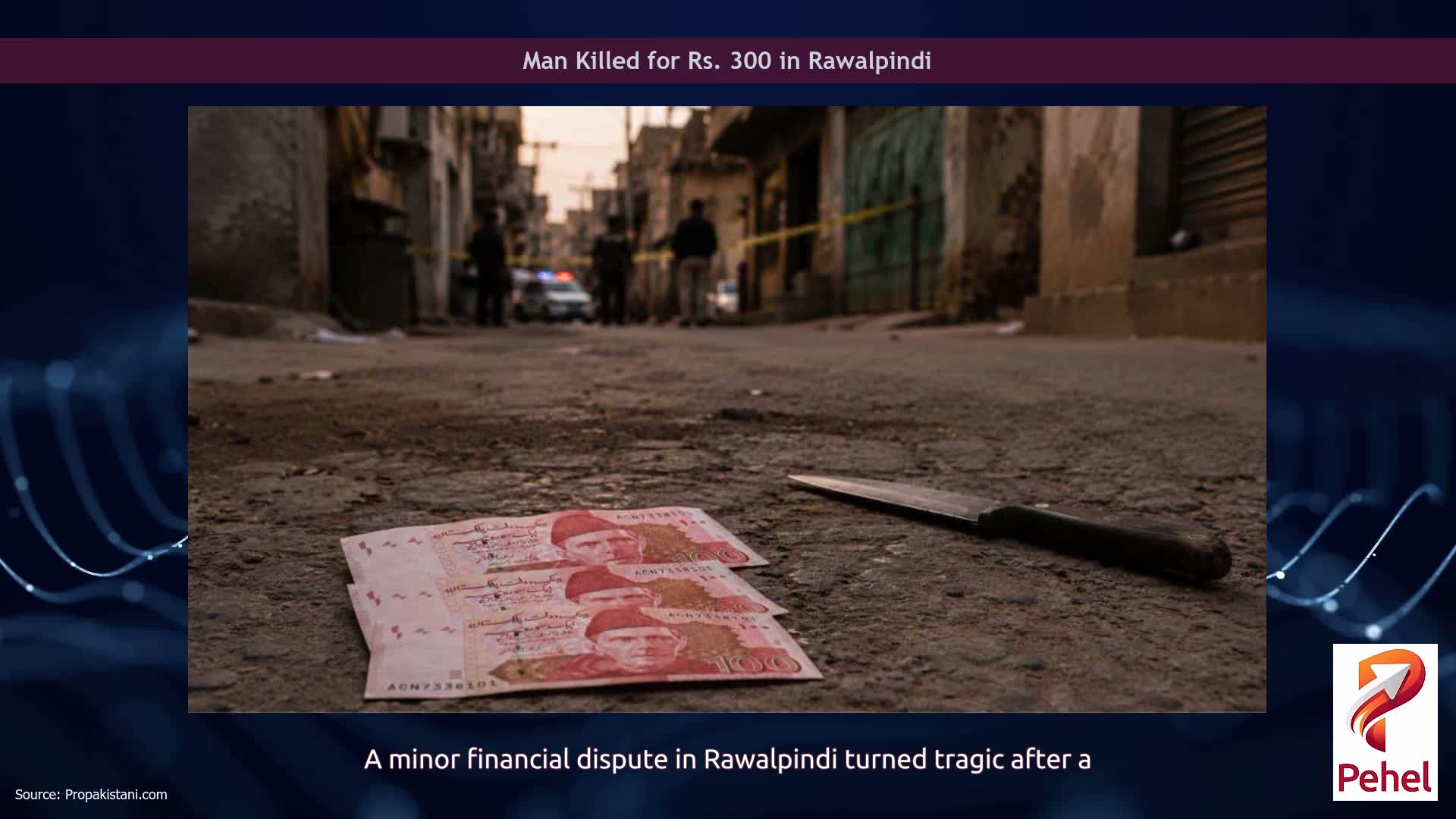 Man Killed for Rs. 300 in Rawalpindi