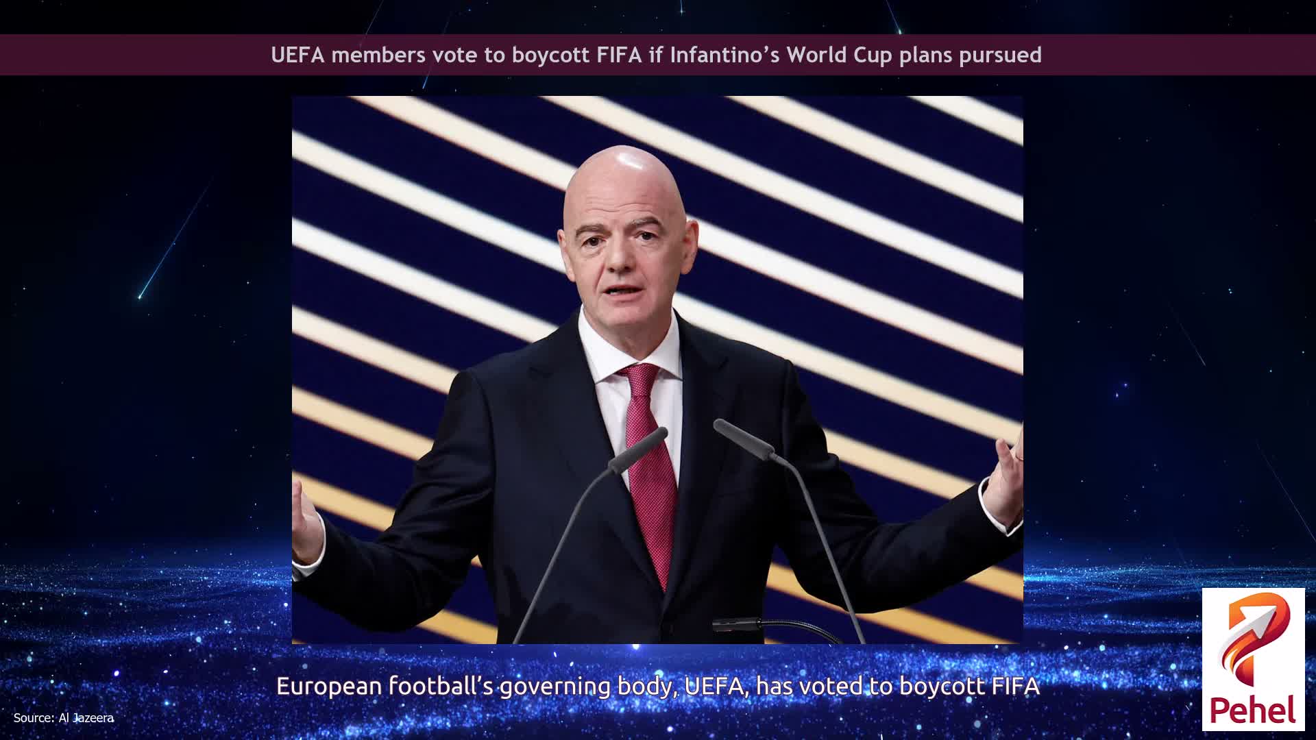 UEFA members vote to boycott FIFA if Infantino’s World Cup plans pursued