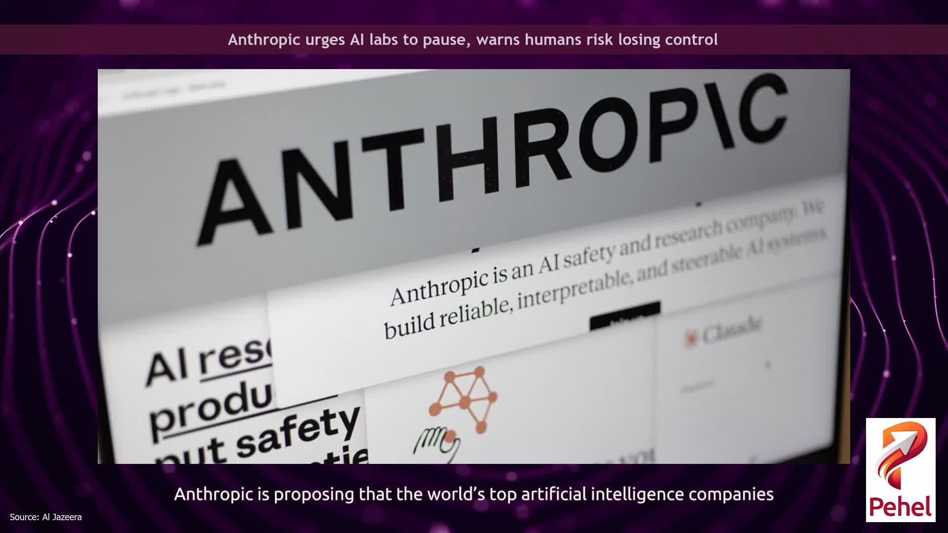 Anthropic urges AI labs to pause, warns humans risk losing control
