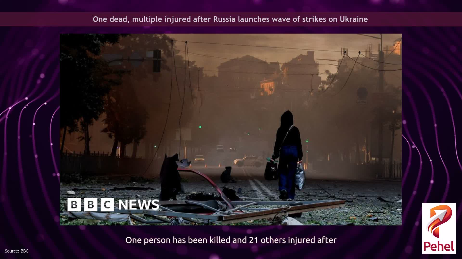 One dead, multiple injured after Russia launches wave of strikes on Ukraine